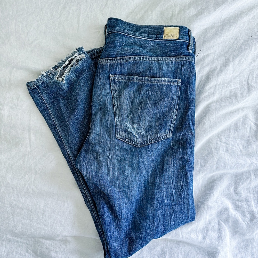 Citizens Of Humanity Blue Boyfriend Jeans - Picture 3 of 7